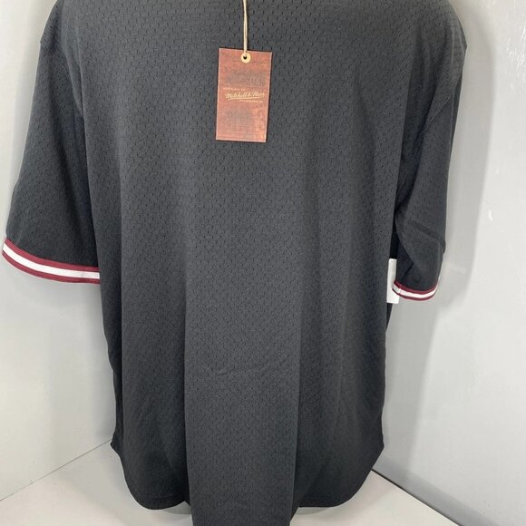 Mitchell & Ness Men’s FSU Seminoles Mush Button-Up Jersey Shirt Size 2XL Black - Picture 7 of 9